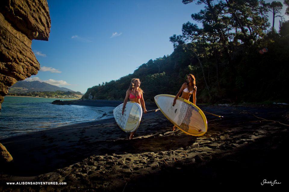 Alison Teal in Maori land - Naish.com