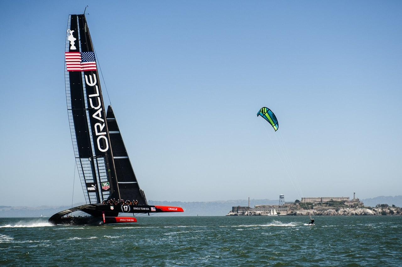 Kai Lenny's $1,500 Kite Board vs ORACLE TEAM USA's $15 million Catamaran - Naish.com