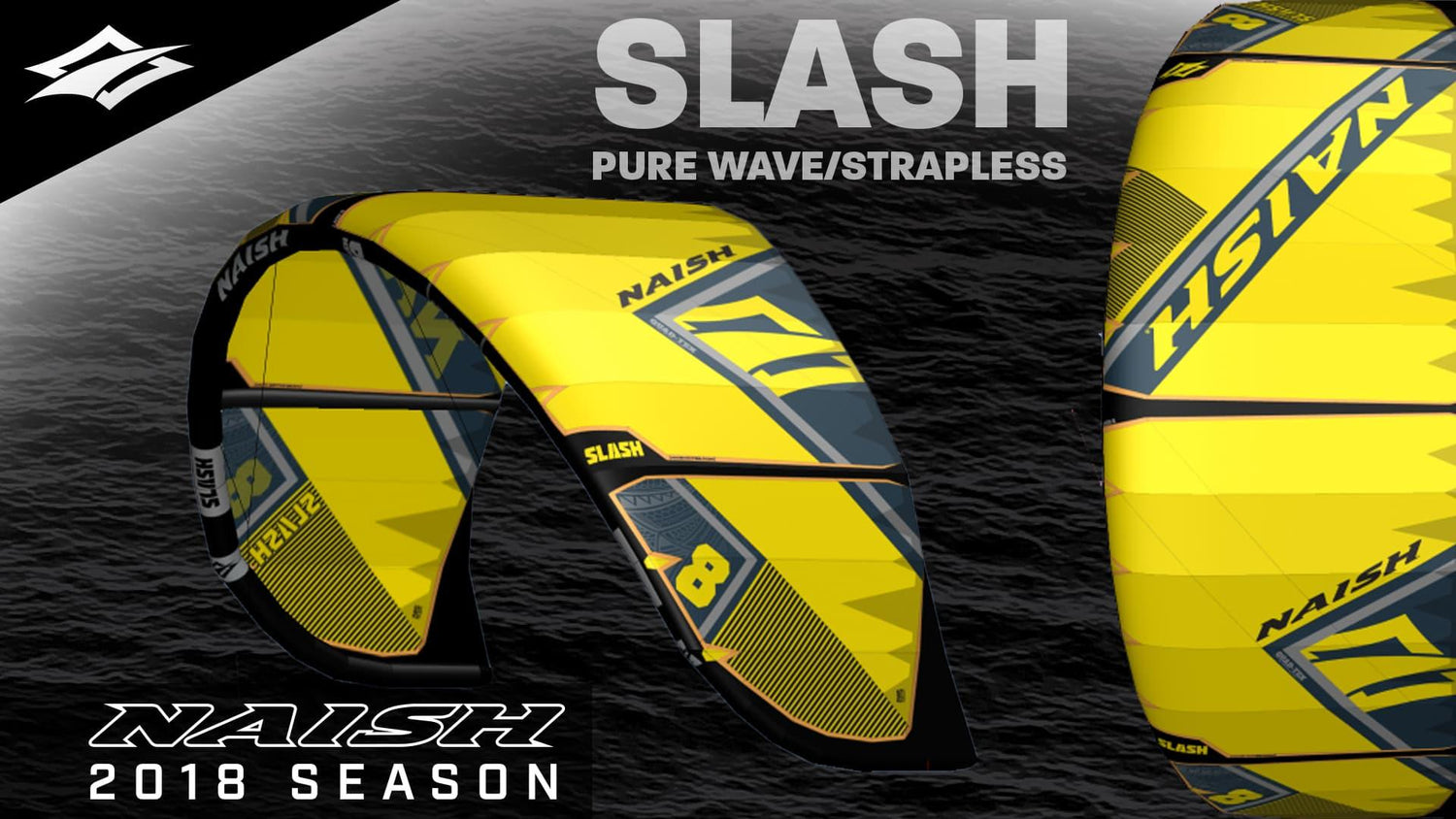 2018 Slash | Pure Wave Strapless Kite - Naish.com