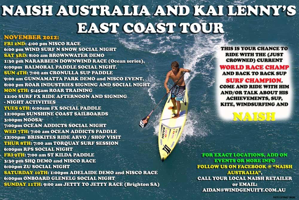 Kai Lenny touring Australia's East Coast - Naish.com