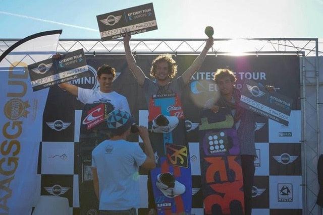 Paul Serin On The Podium at KTE Holland - Naish.com